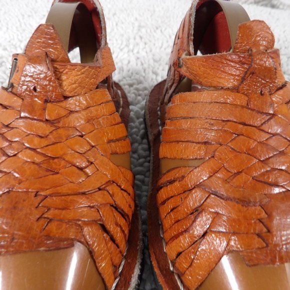 Unisex Leather Mexican Sandals Huaraches Size 14 MEX/ 7C USA - Picture 2 of 13